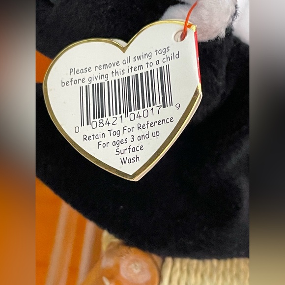 Ty Beanie Babies Stinky The Skunk 1995 Retired,Tag Errors - Picture 3 of 8